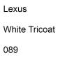 Preview: Lexus, White Tricoat, 089.